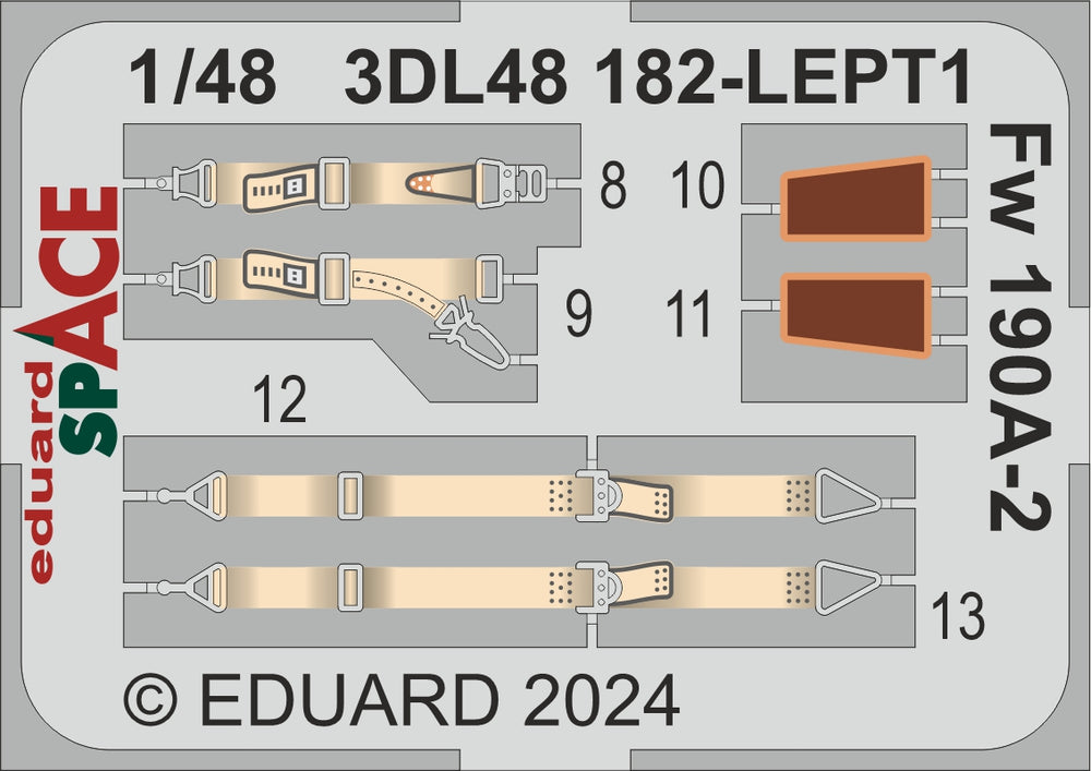 Eduard ED3DL48182 1:48 Focke-Wulf Fw-190A-2
