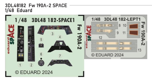 Eduard ED3DL48182 1:48 Focke-Wulf Fw-190A-2