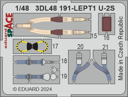 Eduard ED3DL48191 1:48 Lockheed U-2S