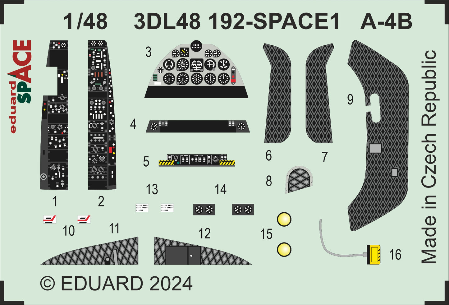 Eduard ED3DL48192 1:48 Douglas A-4B Skyhawk