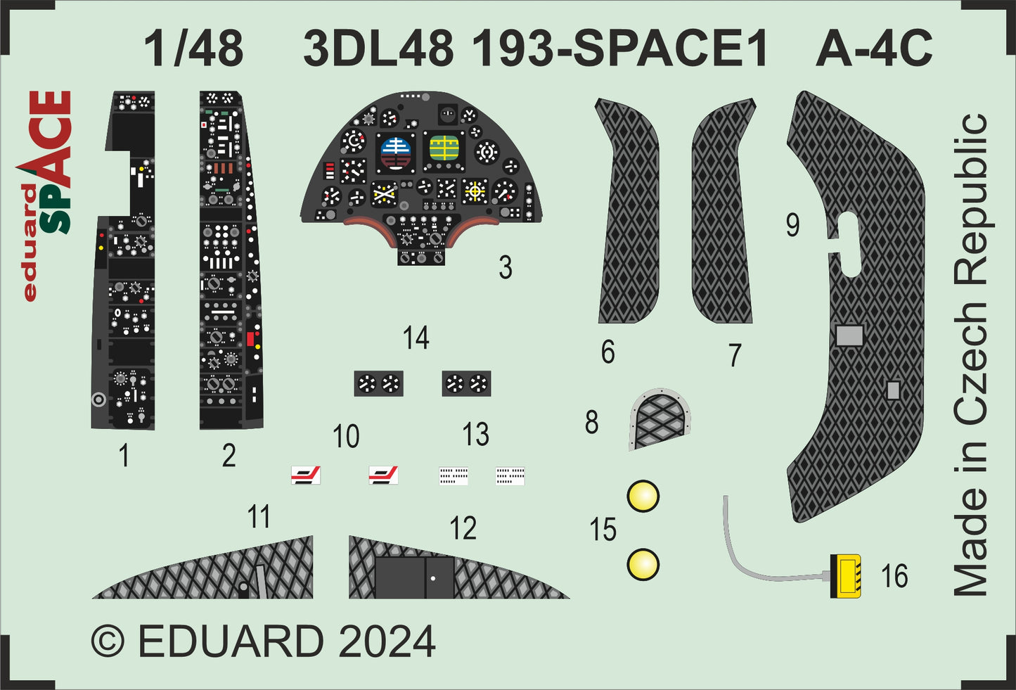 Eduard ED3DL48193 1:48 Douglas A-4C Skyhawk
