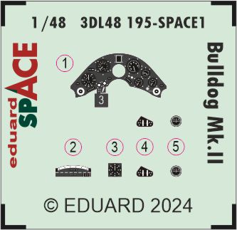 Eduard ED3DL48195 1:48 Bristol Bulldog Mk.II