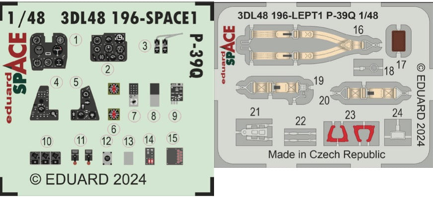 Eduard ED3DL48196 1:48 Bell P-39Q Airacobra