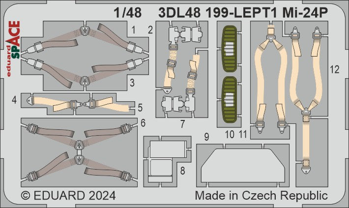 Eduard ED3DL48199 1:48 Mil Mi-24P