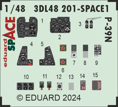 Eduard ED3DL48201 1:48 Bell P-39N Airacobra