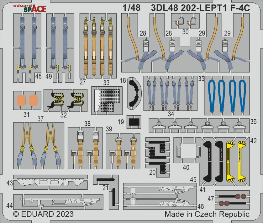 Eduard ED3DL48202 1:48 McDonnell F-4C Phantom
