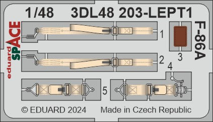 Eduard ED3DL48203 1:48 North-American F-86A Sabre SPACE