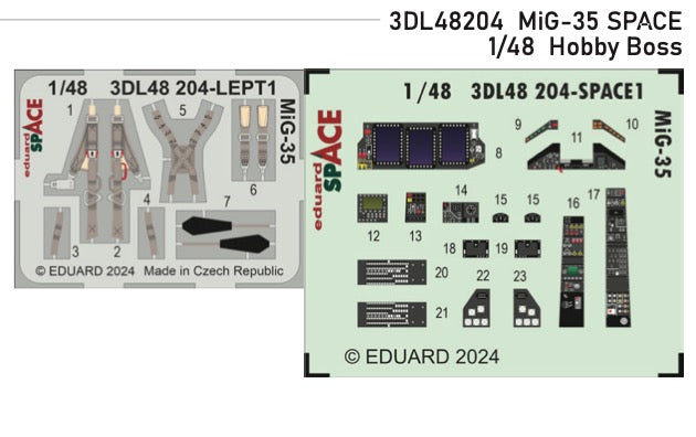 Eduard ED3DL48204 1:48 Mikoyan MiG-35 SPACE