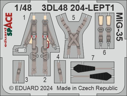 Eduard ED3DL48204 1:48 Mikoyan MiG-35 SPACE