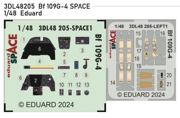Eduard ED3DL48205 1:48 Messerschmitt Bf-109G-4 SPACE