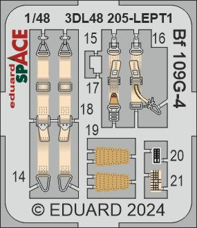 Eduard ED3DL48205 1:48 Messerschmitt Bf-109G-4 SPACE