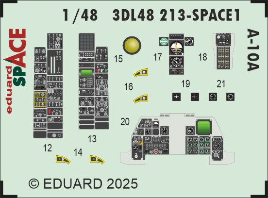 Eduard ED3DL48213 1:48 Fairchild A-10A Thunderbolt II SPACE set