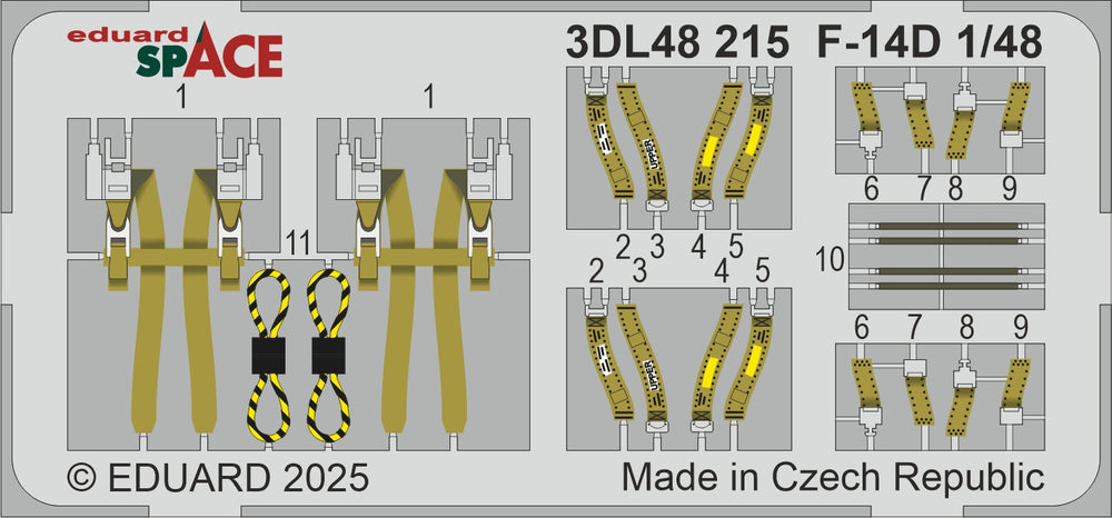 Eduard ED3DL48215 1:48 Grumman F-14D Tomcat SPACE set