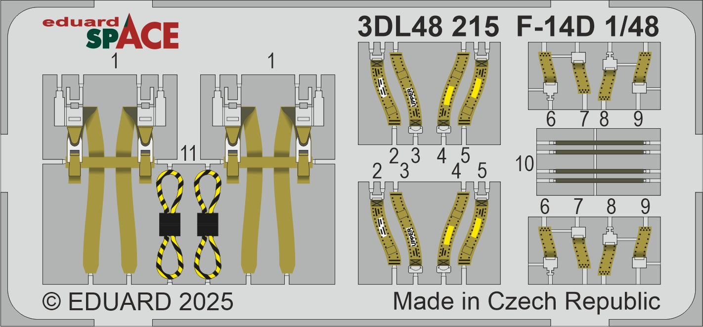 Eduard ED3DL48215 1:48 Grumman F-14D Tomcat SPACE set