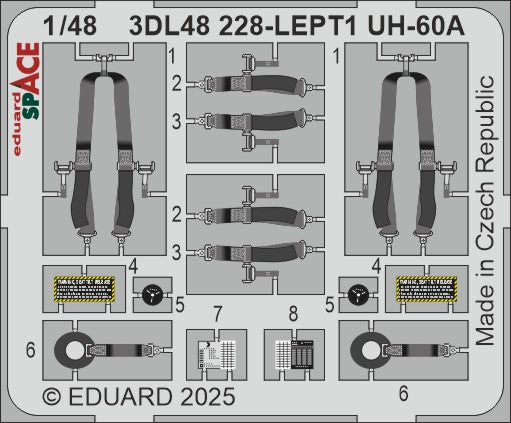 Eduard ED3DL48228 1:48 Sikorsky UH-60A SPACE set