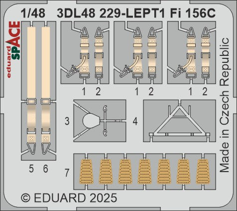 Eduard ED3DL48229 1:48 Fieseler Fi-156C Storch SPACE set