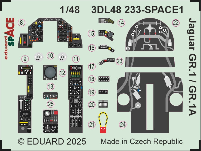 Eduard ED3DL48233 1:48 Sepecat Jaguar GR.1/GR.1A SPACE set