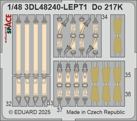 Eduard ED3DL48240 1:48 Dornier Do-217K-1 SPACE set