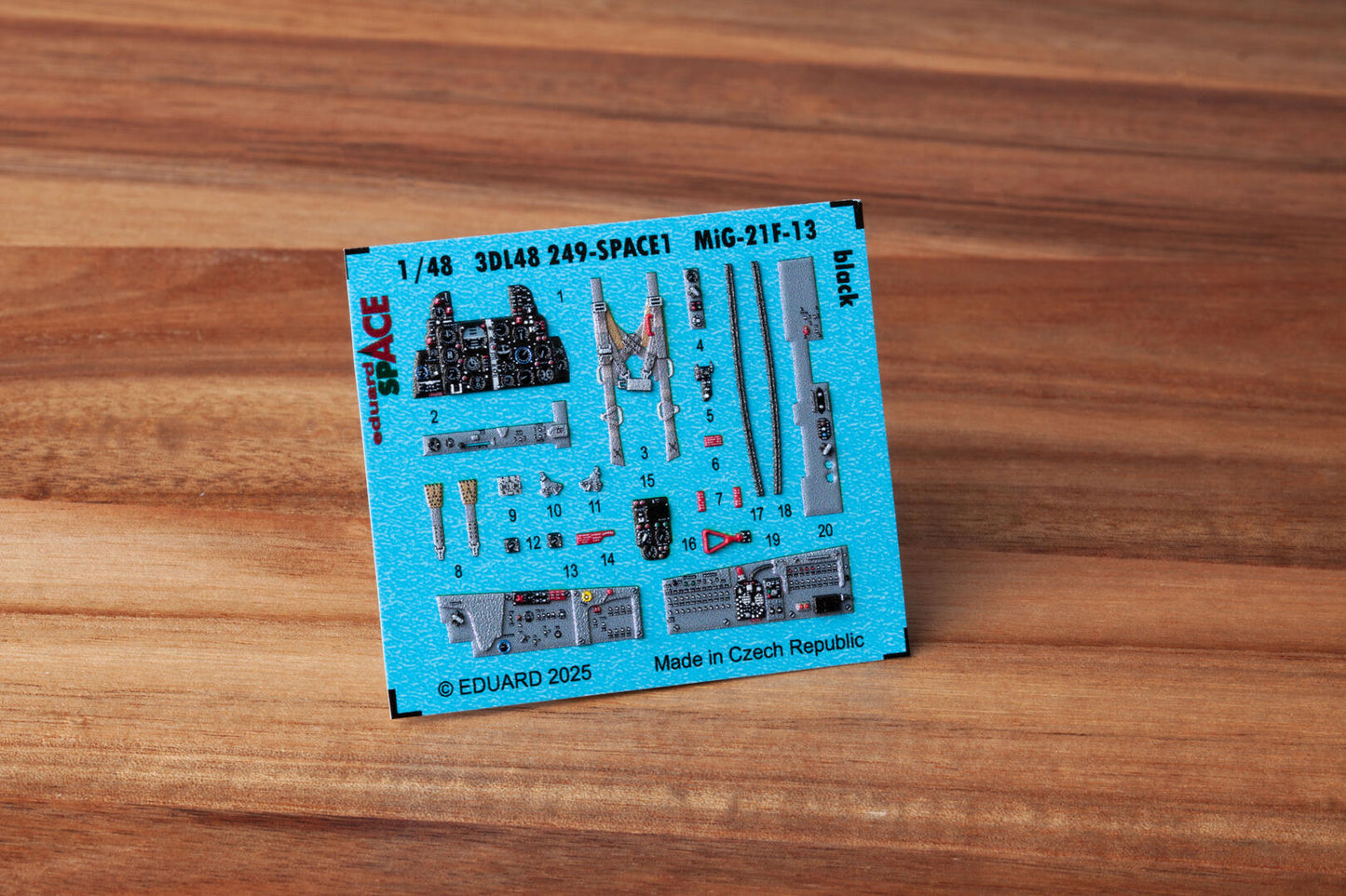 Eduard ED3DL48249 1:48 Mikoyan MiG-21F-13 black SPACE set