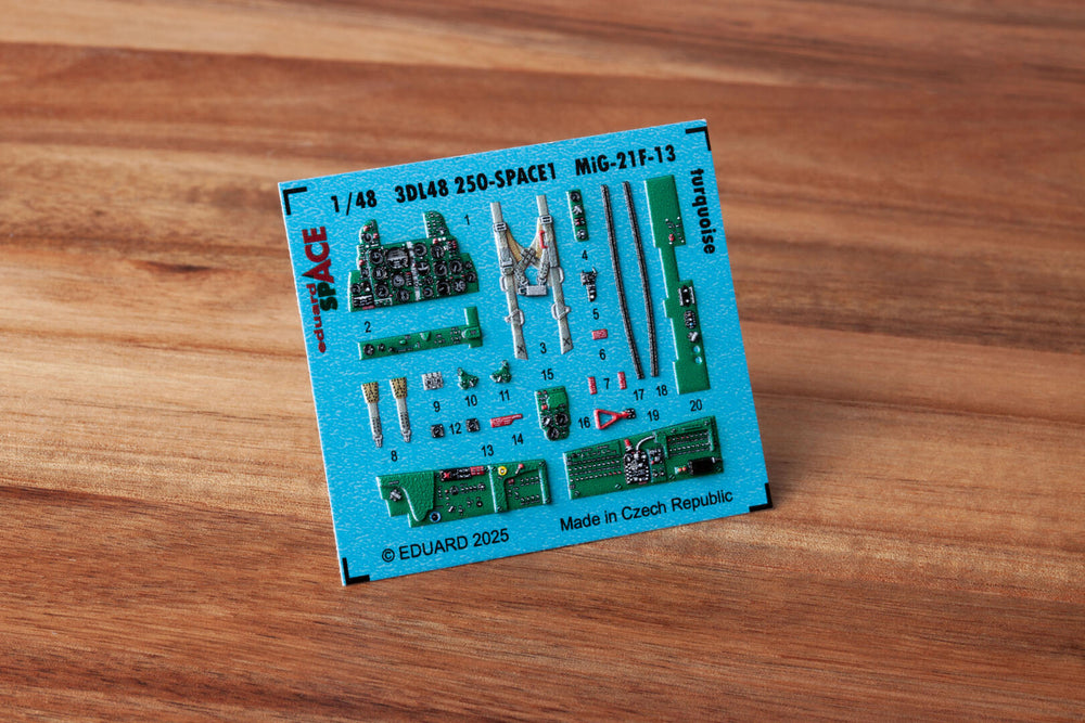 Eduard ED3DL48250 1:48 Mikoyan MiG-21F-13 turquoise SPACE set