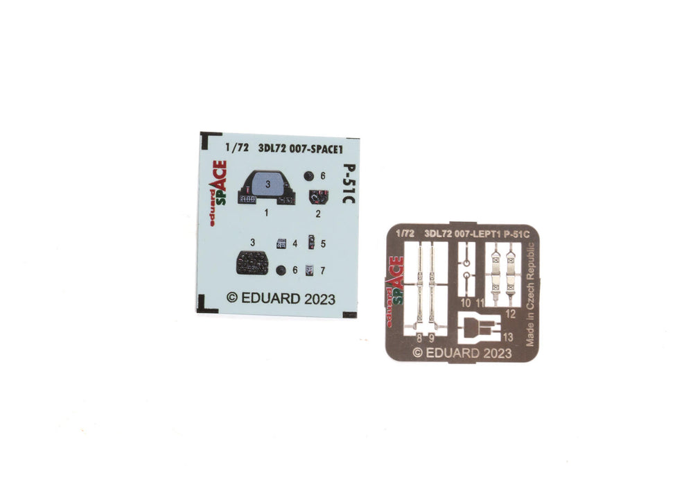 Eduard ED3DL72007 1:72 North-American P-51C Mustang SPACE set