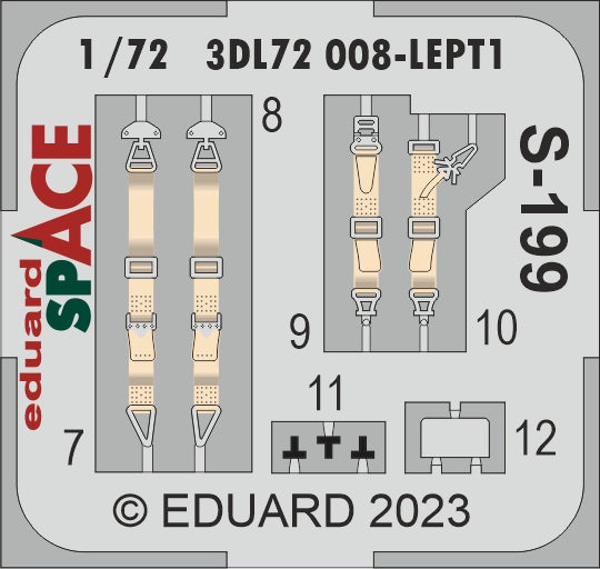 Eduard ED3DL72008 1:72 Avia S-199 SPACE set