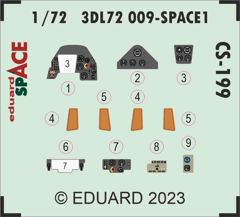 Eduard ED3DL72009 1:72 Avia CS-199 SPACE set