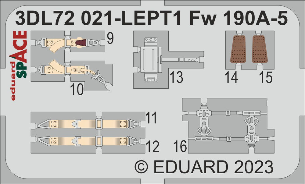 Eduard ED3DL72021 1:72 Focke-Wulf Fw-190A-5 SPACE