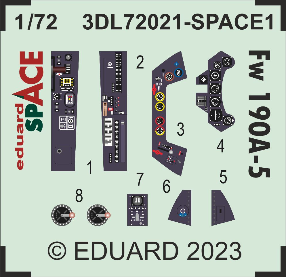 Eduard ED3DL72021 1:72 Focke-Wulf Fw-190A-5 SPACE