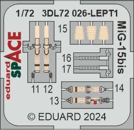 Eduard ED3DL72026 1:72 Mikoyan MiG-15bis SPACE