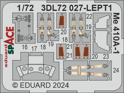Eduard ED3DL72027 1:72 Messerschmitt Me-410A-1/U-2