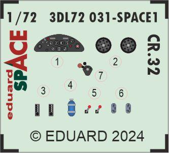 Eduard ED3DL72031 1:72 Fiat CR.32