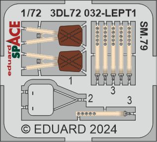 Eduard ED3DL72032 1:72 Savoia-Marchetti SM.79