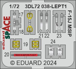 Eduard ED3DL72038 1:72 McDonnell F-15J Eagle MSIP