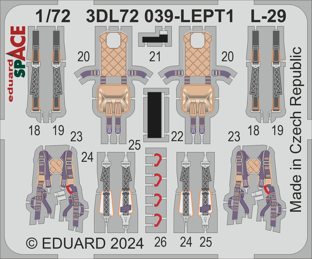Eduard ED3DL72039 1:72 Aero L-29 Delfin