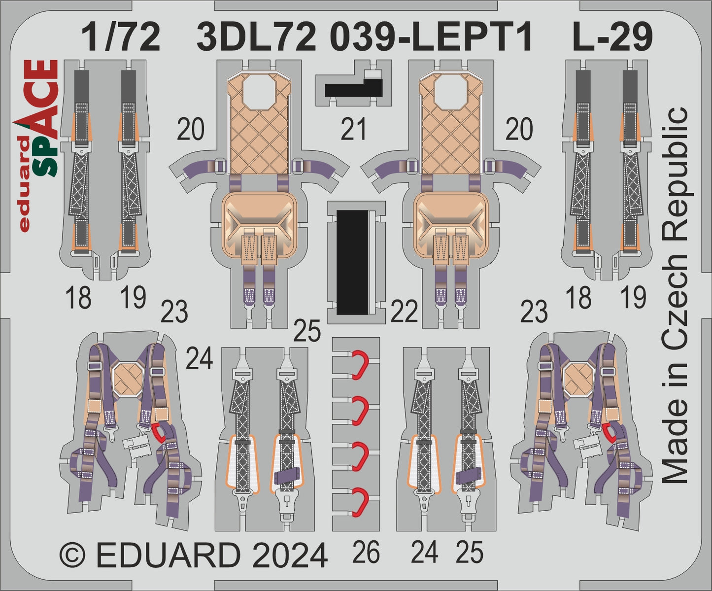 Eduard ED3DL72039 1:72 Aero L-29 Delfin
