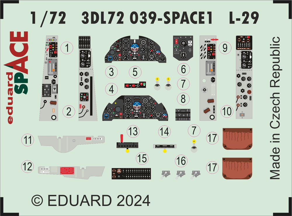 Eduard ED3DL72039 1:72 Aero L-29 Delfin