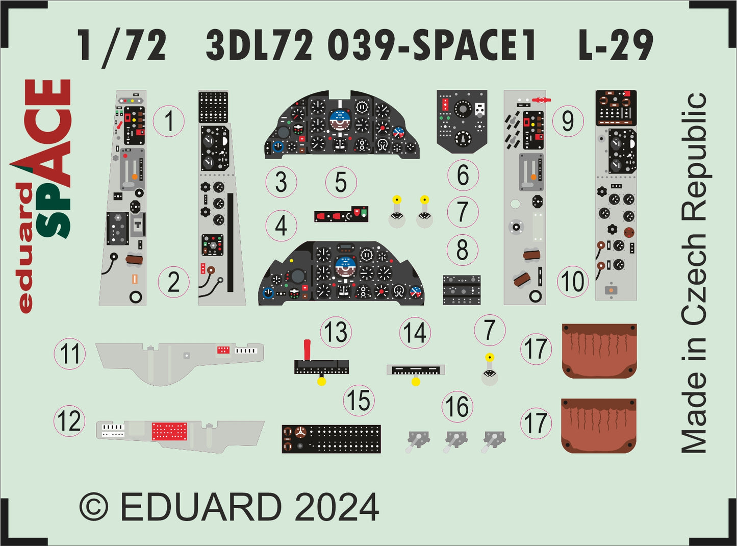 Eduard ED3DL72039 1:72 Aero L-29 Delfin