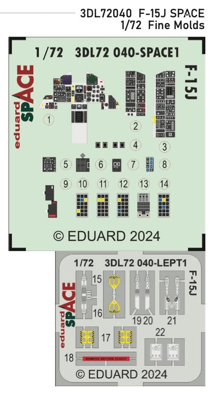 Eduard ED3DL72040 1:72 McDonnell F-15J Eagle
