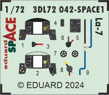 Eduard ED3DL72042 1:72 Lavochkin La-7