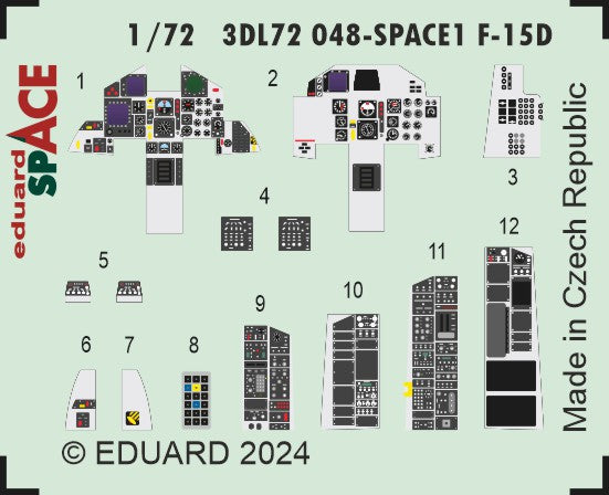 Eduard ED3DL72048 1:72 McDonnell F-15D Eagle