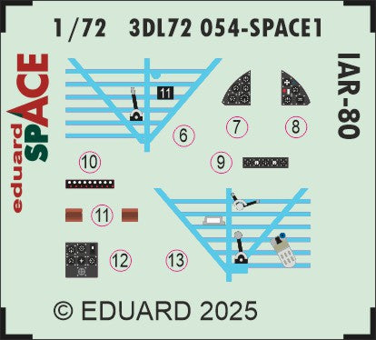 Eduard ED3DL72054 1:72 I.A.R