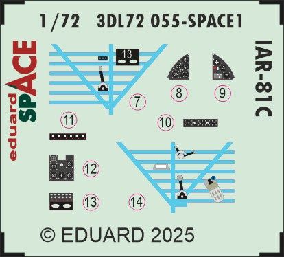 Eduard ED3DL72055 1:72 I.A.R