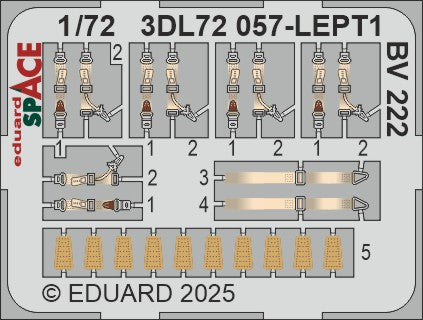 Eduard ED3DL72057 1:72 Blohm-und-Voss Bv-222 SPACE set