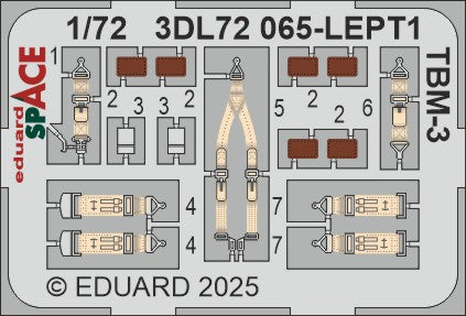 Eduard ED3DL72065 1:72 Grumman TBM-3 Avenger SPACE set