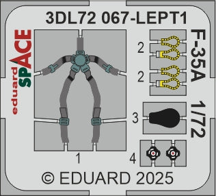 Eduard ED3DL72067 1:72 Lockheed-Martin F-35A Lightning II SPACE set