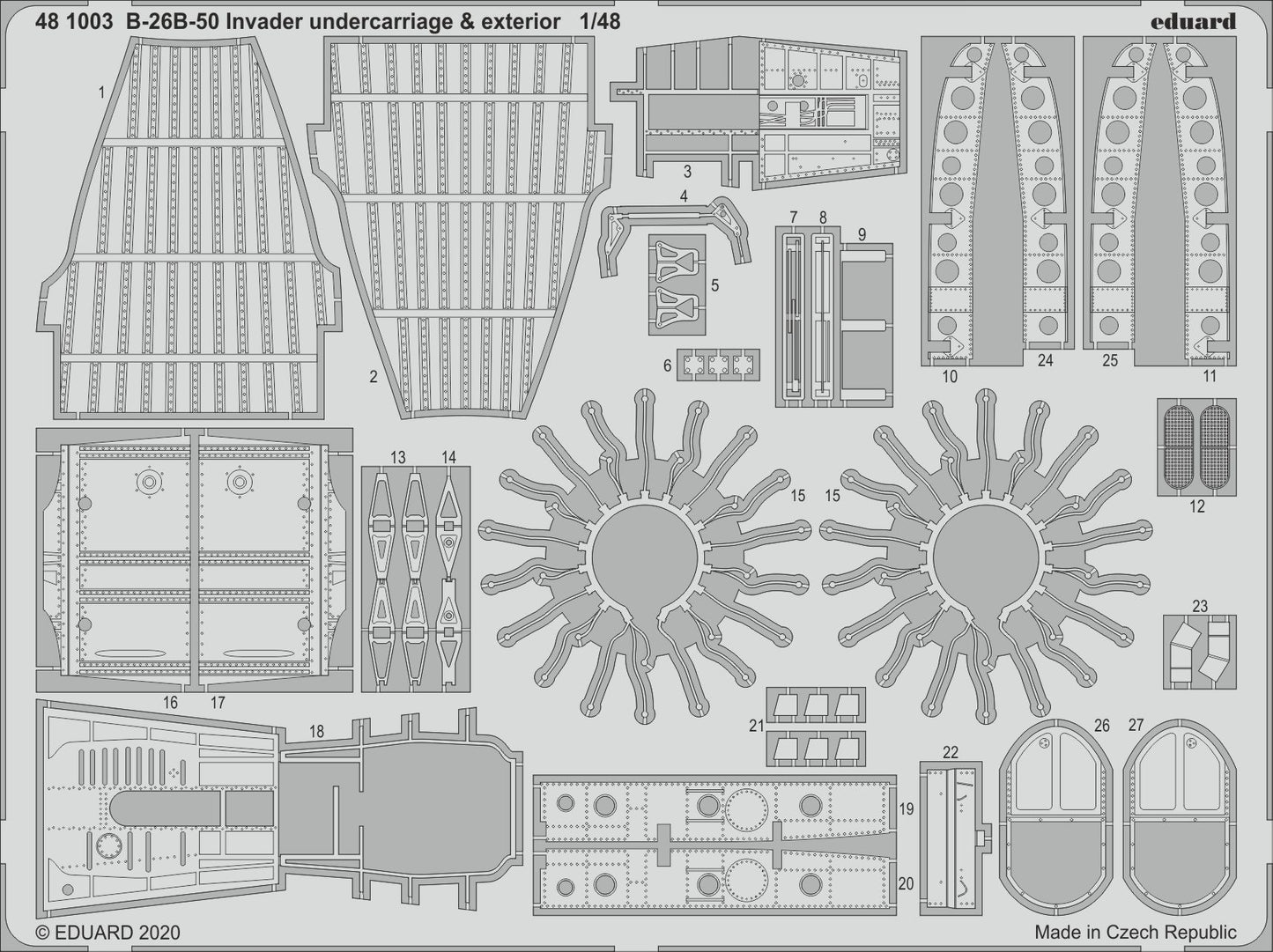 Eduard ED481003 1:48 Douglas B-26B-50 Invader undercarriage & exterior
