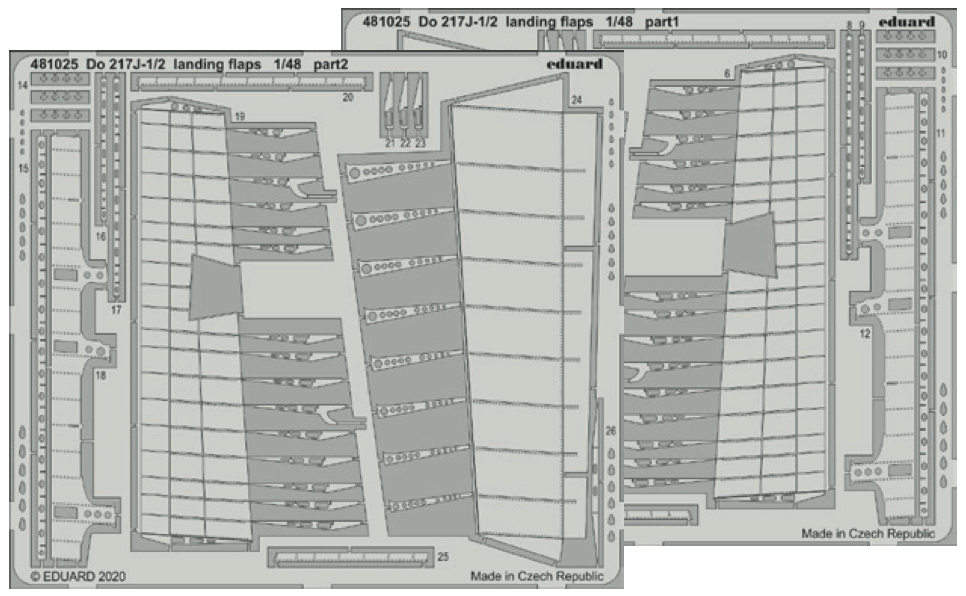 Eduard ED481025 1:48 Dornier Do-217J-1/2 landing flaps