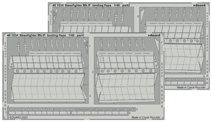 Eduard ED481034 1:48 Bristol Beaufighter Mk.IF landing flaps