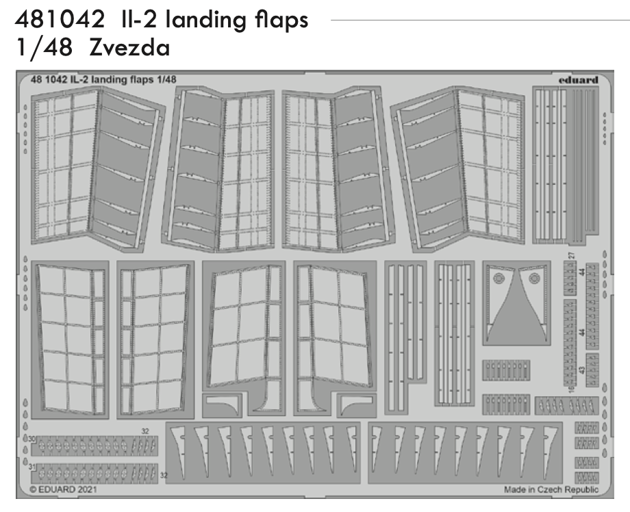 Eduard ED481042 1:48 Ilyushin Il-2 Stormovik landing flaps